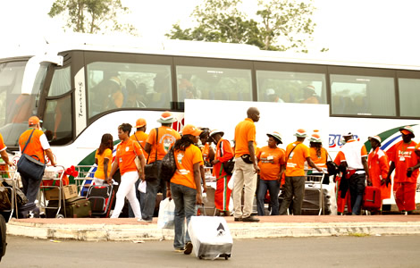 Les supporters ivoiriens rentrent à Abidjan