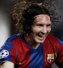 Football Ligue des Champions/ Barcelone - Lyon: Un Messi providentiel