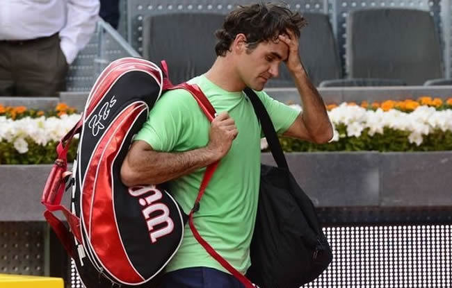 Federer, le coup de la panne