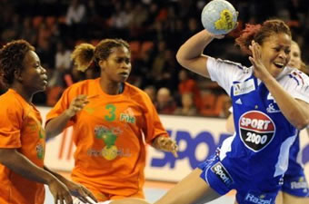 Handball Dames: Qualification JO 2008 : La Côte d’ivoire humiliée par la France 10 / 34