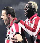 Football/ Uefa ligue des champions: Arouna Koné et le PSV triomphent